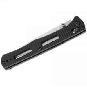 Benchmade 417 Fact Folding Knife 3.95" S30V Satin Plain Blade, Black Aluminum Handles Discounted