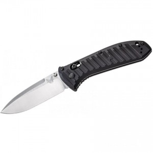 Benchmade 570 Presidio II Folding Knife 3.72" Satin S30V Blade, Milled Black Aluminum Handles for Sale