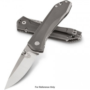 Benchmade 765S Mini Titanium Frame Lock Folding 3.24" M390 Satin Combo Blade, Titanium Handles for Sale