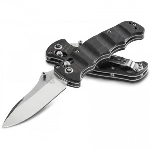 Benchmade 484 Nakamura AXIS Folding Knife 3.08" M390 Satin Plain Blade, G10 Handles for Sale
