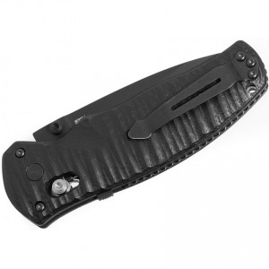 Limited Sale Benchmade Volli AXIS-Assisted Folding Knife 3.26" S30V Black Plain Blade, Black G10 Handles - 1000001BK