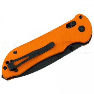Limited Sale Benchmade Triage Rescue Folding Knife 3.5" Black Combo Blunt Tip Blade, Orange G10 Handles, Safety Cutter, Glass Breaker - 916SBK-ORG