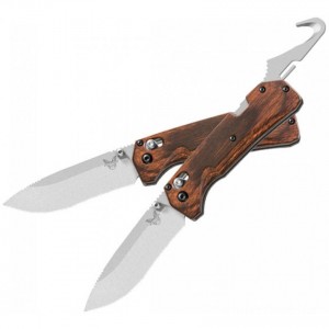 Limited Sale Benchmade Hunt Grizzly Creek Folding Knife 3.50" S30V Blade with Gut Hook, Dymondwood Handles - 15060-2