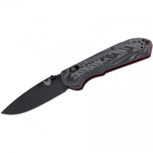 Limited Sale Benchmade Freek Folding Knife 3.6" Black Cerakoted CPM-M4 Plain Blade, Black/Gray G10 Handles - 560BK-1