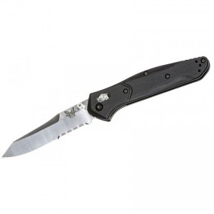 Limited Sale Benchmade 940S-2 Osborne Folding Knife 3.4" S30V Combo Blade, Black G10 Handles