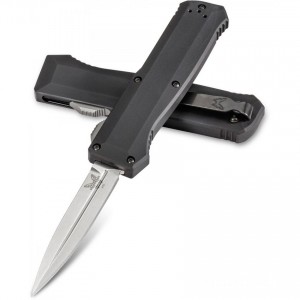 Clearance Benchmade Precipice AUTO OTF Knife 3.45" Satin S30V Spear Point Blade, Aluminum Handles - 4700