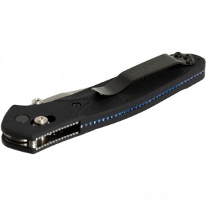 Benchmade 943S Osborne Folding Knife 3.4" S30V Satin Combo Blade, Black Aluminum Handles Discounted