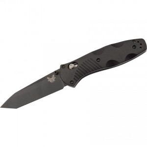 Benchmade 583BK Barrage AXIS-Assisted Folding Knife 3.6" Black Tanto Plain Blade, Black Valox Handles Discounted